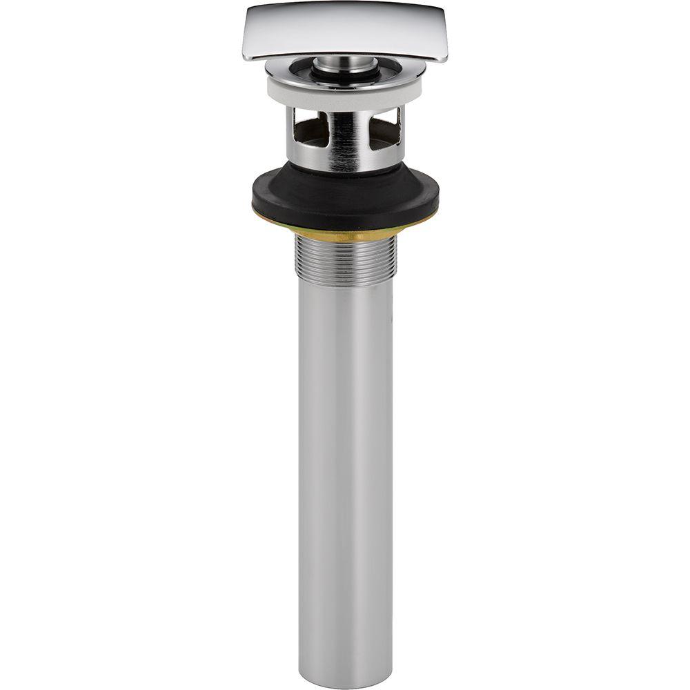 Delta 72175 Square Push Pop-Up with Overflow, Chrome