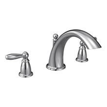 Load image into Gallery viewer, MOEN T933 Brantford 2-Handle Deck-Mount Roman Tub Faucet Trim Kit in Chrome
