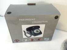 Load image into Gallery viewer, Paramount Retro 1950 Desk Phone Black with Touch Tone Rotary Design
