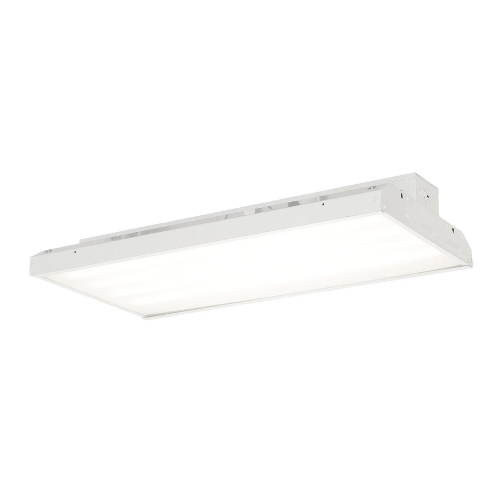 EnviroLite 90-Watt 2 ft. White Integrated LED Backlit High Bay Hanging Light