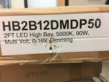 Load image into Gallery viewer, EnviroLite 90-Watt 2 ft. White Integrated LED Backlit High Bay Hanging Light

