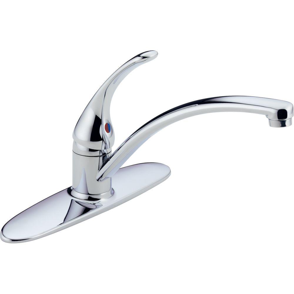 Delta B1310LF Foundations Single-Handle Standard Kitchen Faucet in Chrome