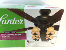 Load image into Gallery viewer, Hunter 53094 Cortland 54 in. Indoor New Bronze Ceiling Fan with Light
