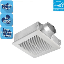 Load image into Gallery viewer, Delta Breez SLM80 Slim Series 80 CFM Ceiling or Wall Bathroom Exhaust Fan
