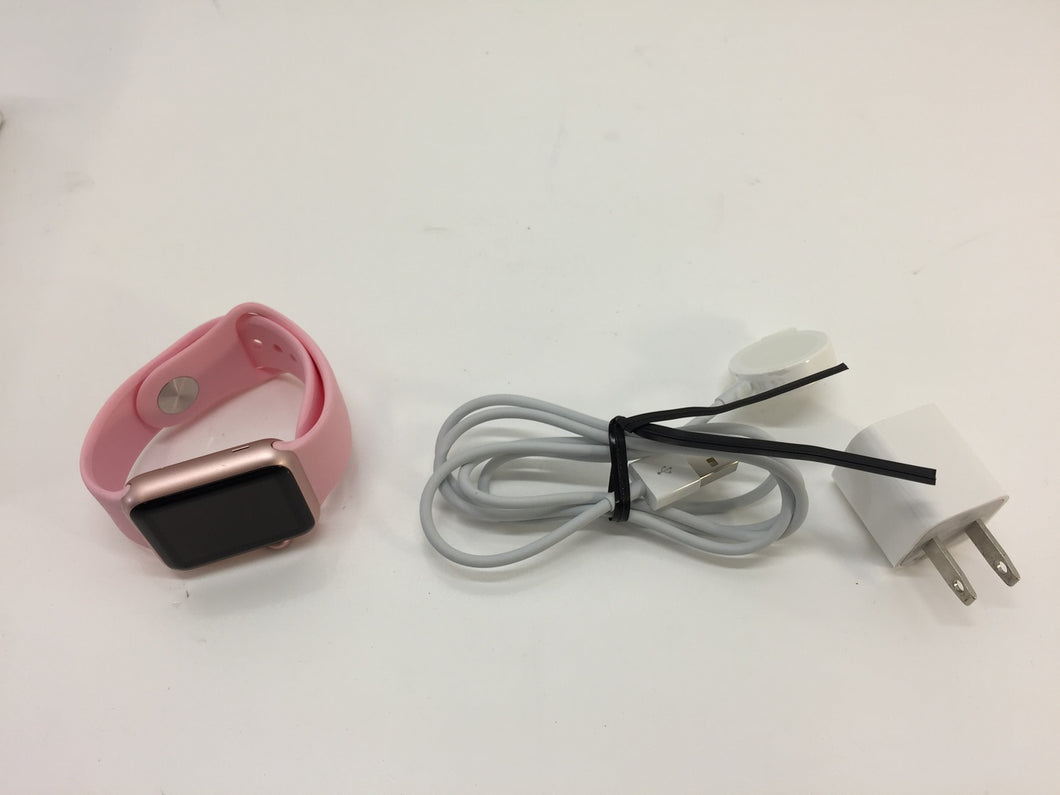 Apple Watch Series 1 38mm Aluminum Case Pink Sand Sport Band - (MNNH2LL/A)