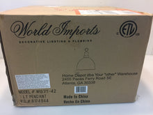 Load image into Gallery viewer, World Imports WI931142 Loft 1-Light Rust Pendant
