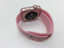 Load image into Gallery viewer, Apple Watch Series 1 38mm Aluminum Case Pink Sand Sport Band - (MNNH2LL/A)
