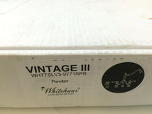Load image into Gallery viewer, Whitehaus WHTTSLV3-9771SPR Vintage III Twisthaus 9&quot; Bridge Faucet Spray, Pewter
