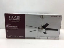 Load image into Gallery viewer, Home Decorators Windward 44 in. LED Brushed Nickel Ceiling Fan 51565
