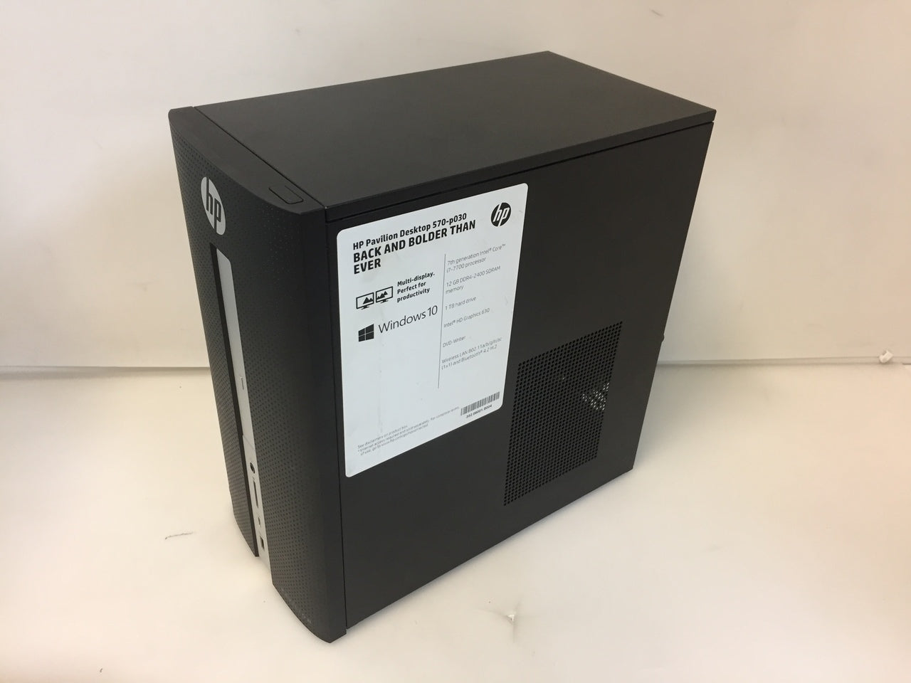 Desktop Hp Pavilion 570-p030 Intel i7-7700 3.60Ghz 12GB 1TB Wi-Fi