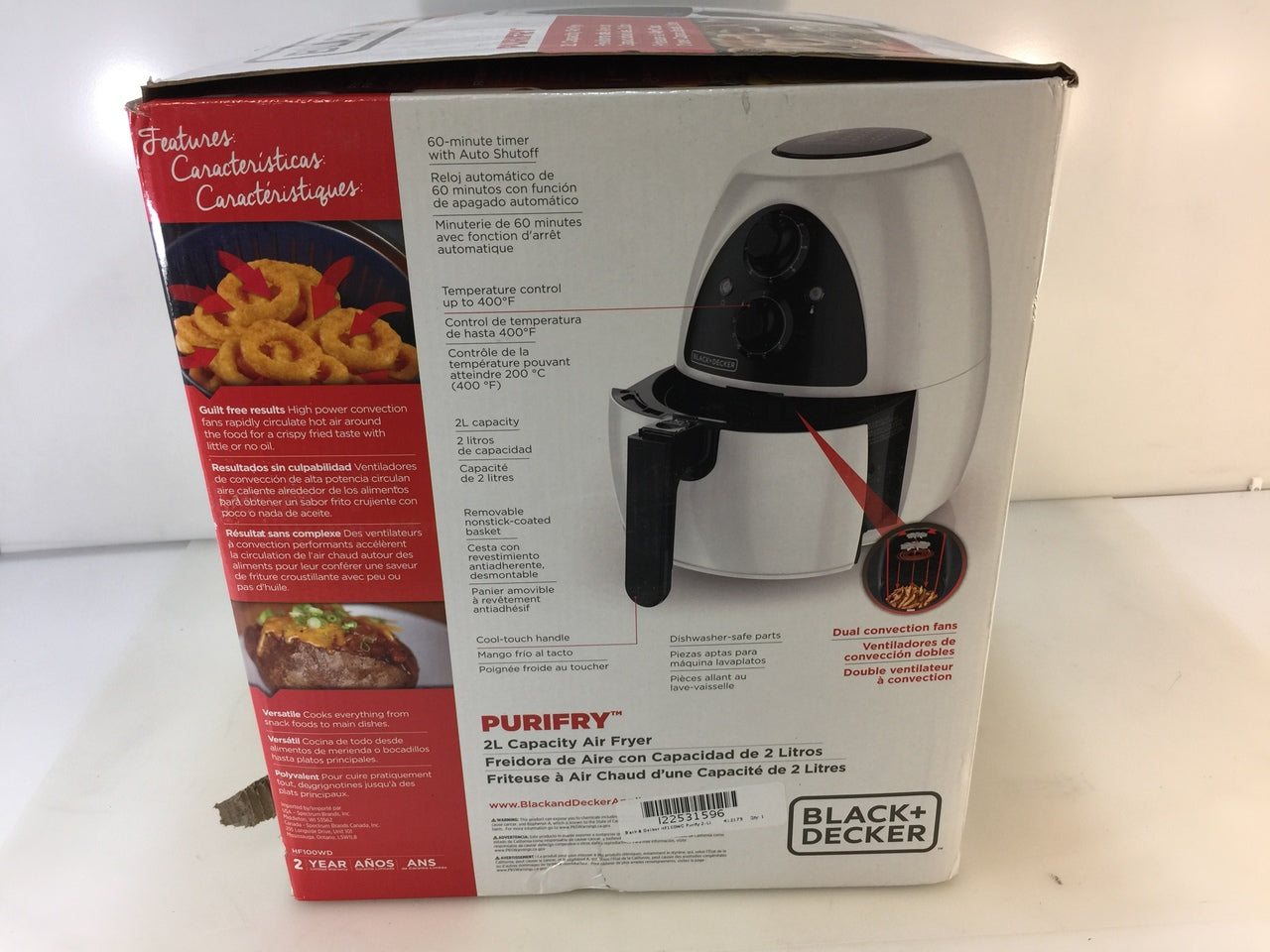 2-Liter Purifry Air Fryer