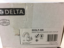Load image into Gallery viewer, Delta 553LF-SS Vero Single Hole Single-Handle Bathroom Faucet Stainless
