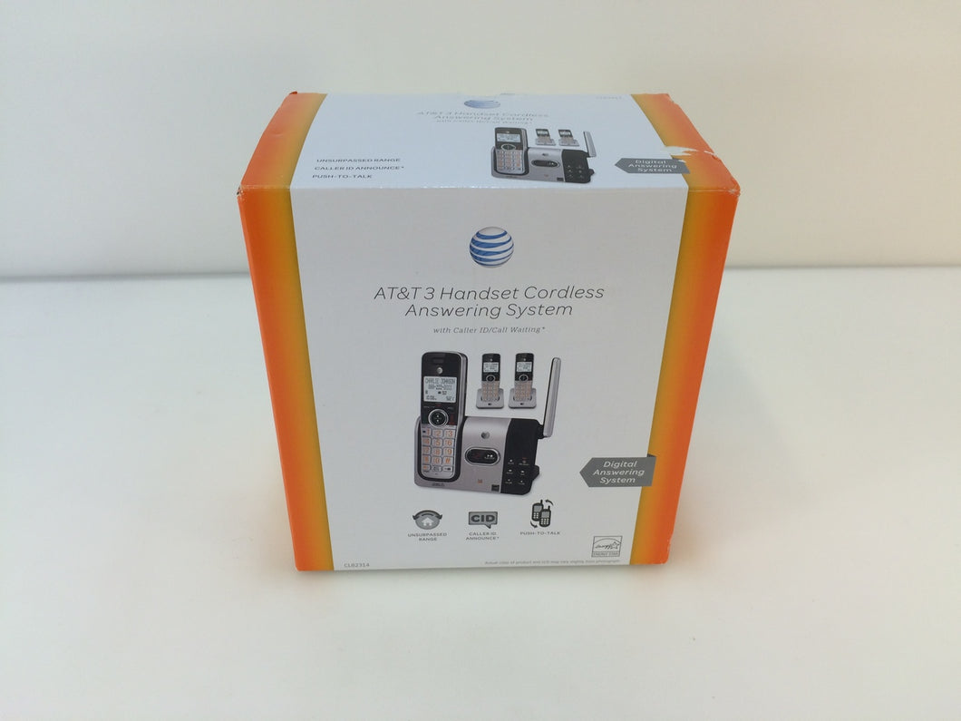 AT&T CL82314 Expandable 3 Cordless Handsets Phone, Answering System CallerID