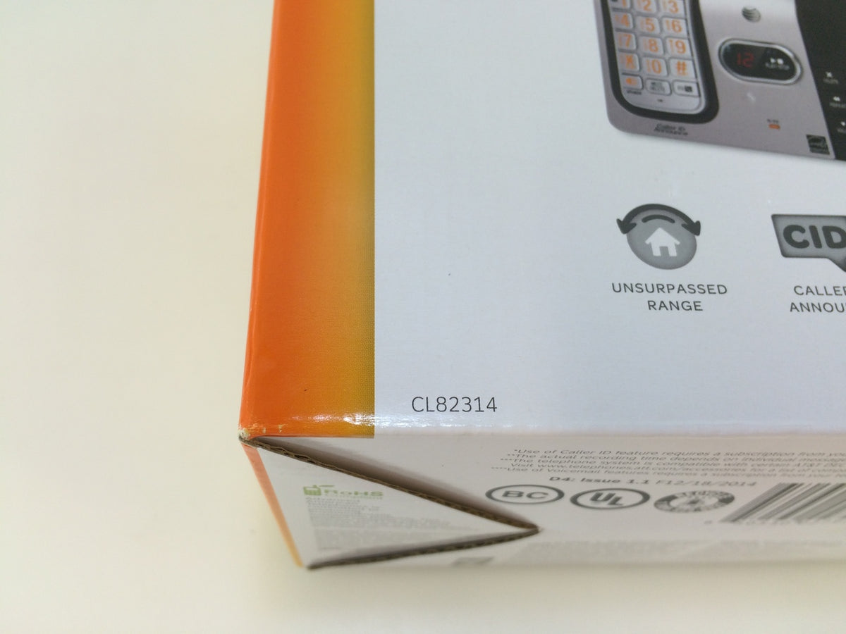 AT&T CL82314 Expandable 3 Cordless Handsets Phone, Answering System Ca ...