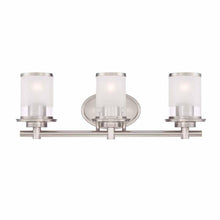 Load image into Gallery viewer, Hampton Bay Truitt 3-Light Brushed Nickel Vanity Fixture Light HB2577-35
