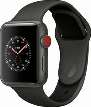 Load image into Gallery viewer, Apple Watch Series 3 Edition 38mm Gray Ceramic Case Black Sport Band MQK02LL/A
