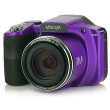 Load image into Gallery viewer, Minolta MN35Z-P 20MP 1080p Full HD  3.0&quot; LCD 35x Zoom WiFi Purple Digital Camera
