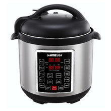 Load image into Gallery viewer, GoWise GW22620 4th-Generation Electric Pressure Cooker with steam rack

