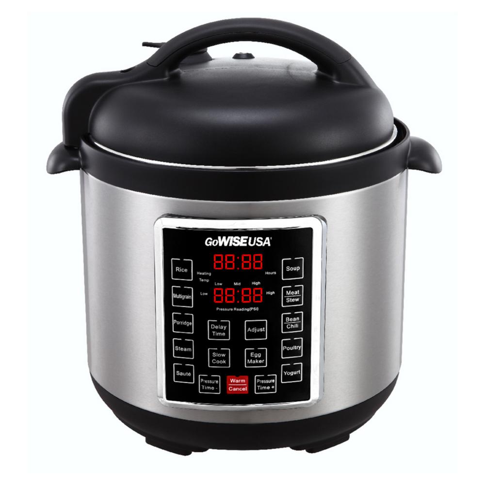 GoWise GW22620 4th-Generation Electric Pressure Cooker with steam rack