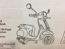 Load image into Gallery viewer, Vespa Electric Motor 12 Volt Battery Operated Children&#39;s Ride On Blue 801BL
