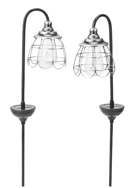 Solar Firefly Garden Pathway Lights, Set of 2 - Copper 56049A