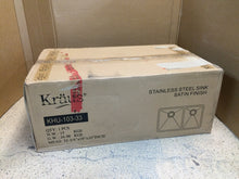 Load image into Gallery viewer, Kraus KHU103-33 33&quot; Undermount 60/40 Double Bowl Stainless Steel Sink Kit
