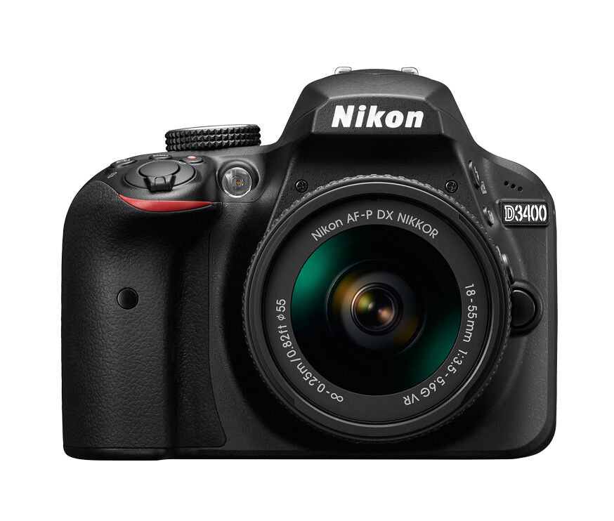 Nikon D D3400 24.2MP Digital SLR Camera with AF-P DX 18-55mm Lens Kit, NOB