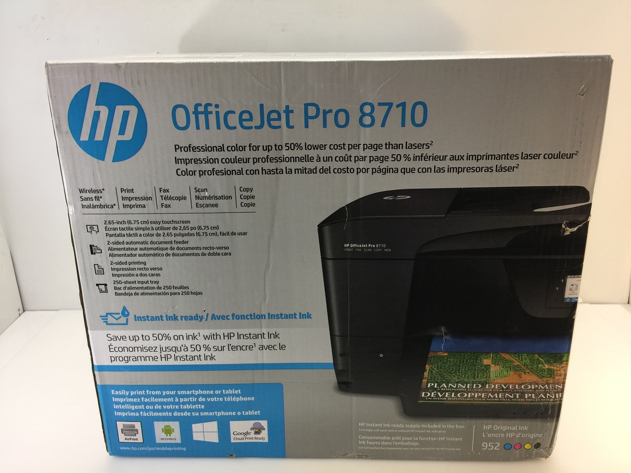 HP OfficeJet Pro 8710 Wireless All-In-One Inkjet Color Printer – NT  Electronics LLC