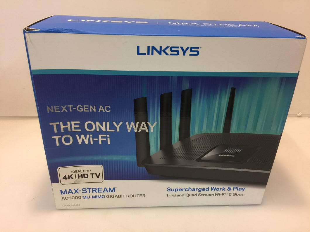 Linksys EA9400 Tri-Band Wireless-AC5000 MAX-STREAM MU-MIMO Gigabit Router
