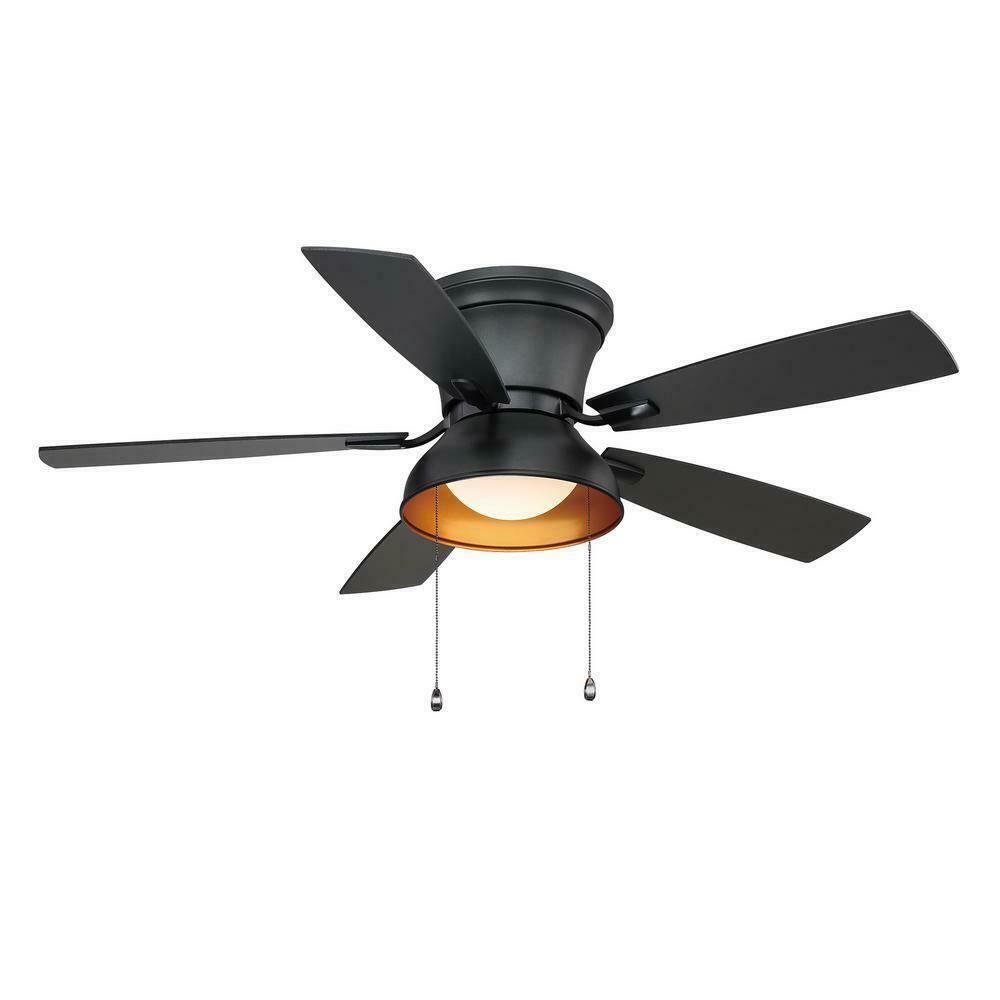 Home Decorators Banneret  52 in. LED Natural Iron Ceiling Fan YG730-NI
