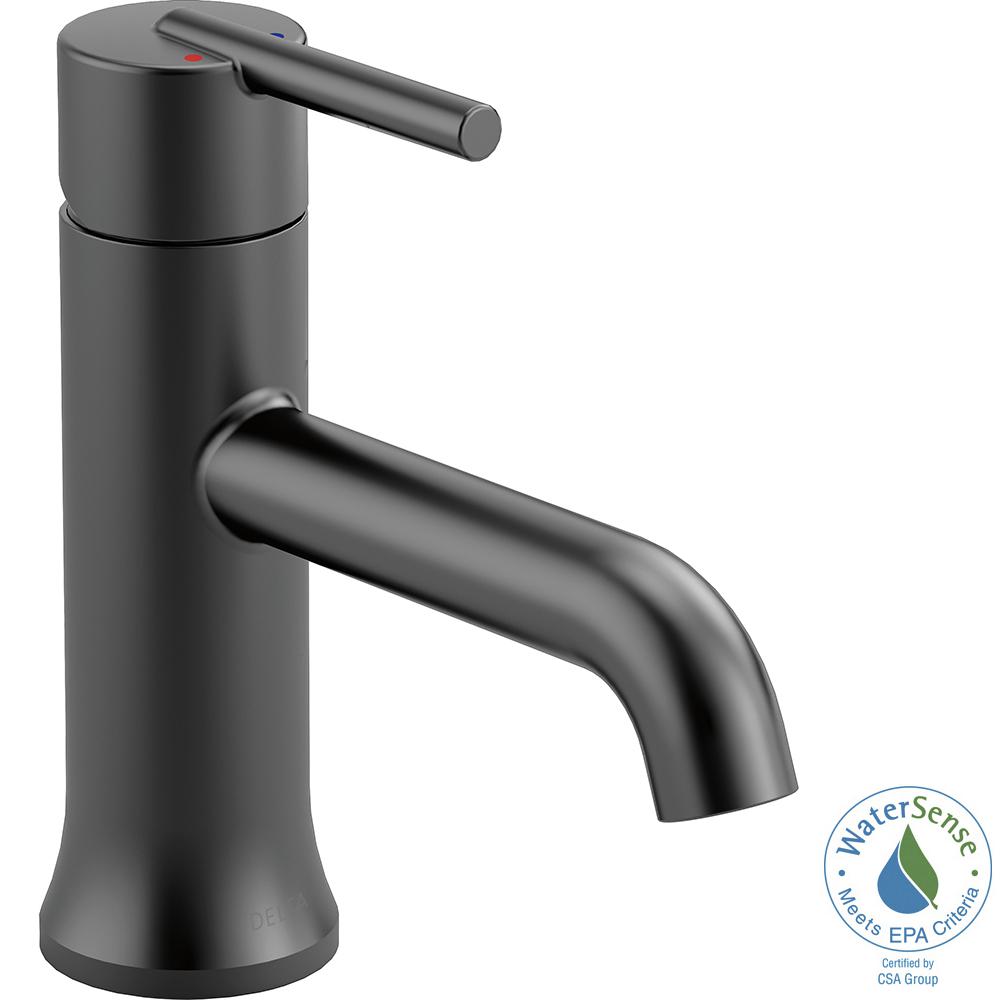 Delta 559LF-BLLPU Trinsic 1-Hole 1-Handle Bathroom Faucet Matte Black