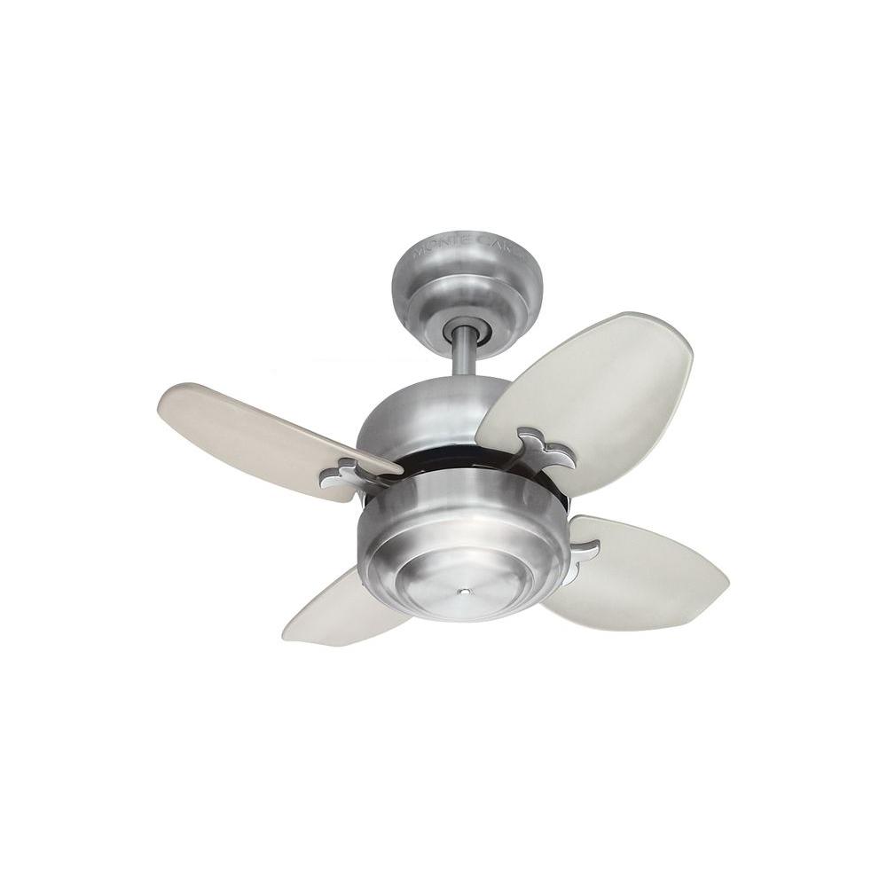 Monte Carlo 4MC20BS Mini 20 - 20 in. Brushed Steel Ceiling Fan