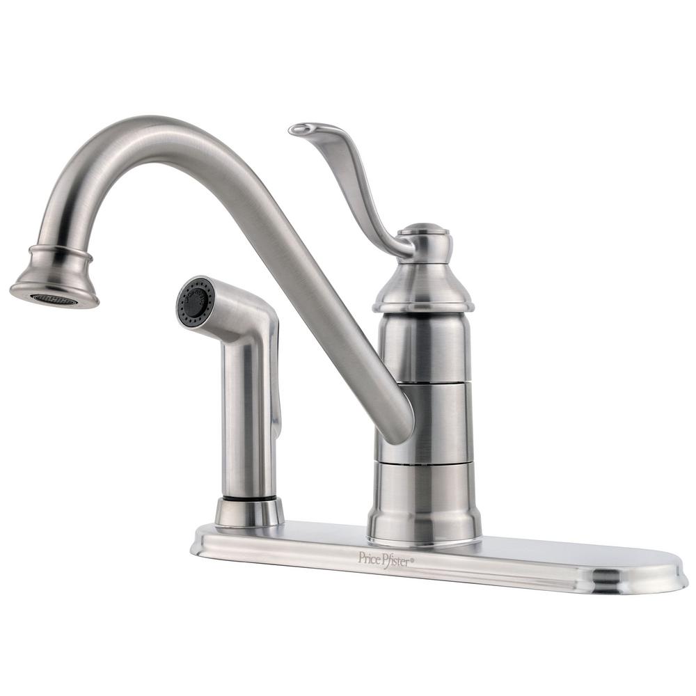 Pfister LG34-3PS0 Portland 1-Handle Standard Kitchen Faucet Stainless Steel