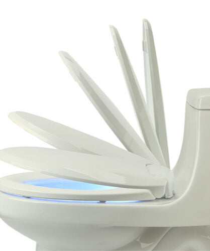 Brondell LumaWarm Heated Electric Warm Toilet Seat Nightlight Elongated Biscuit L60-EB