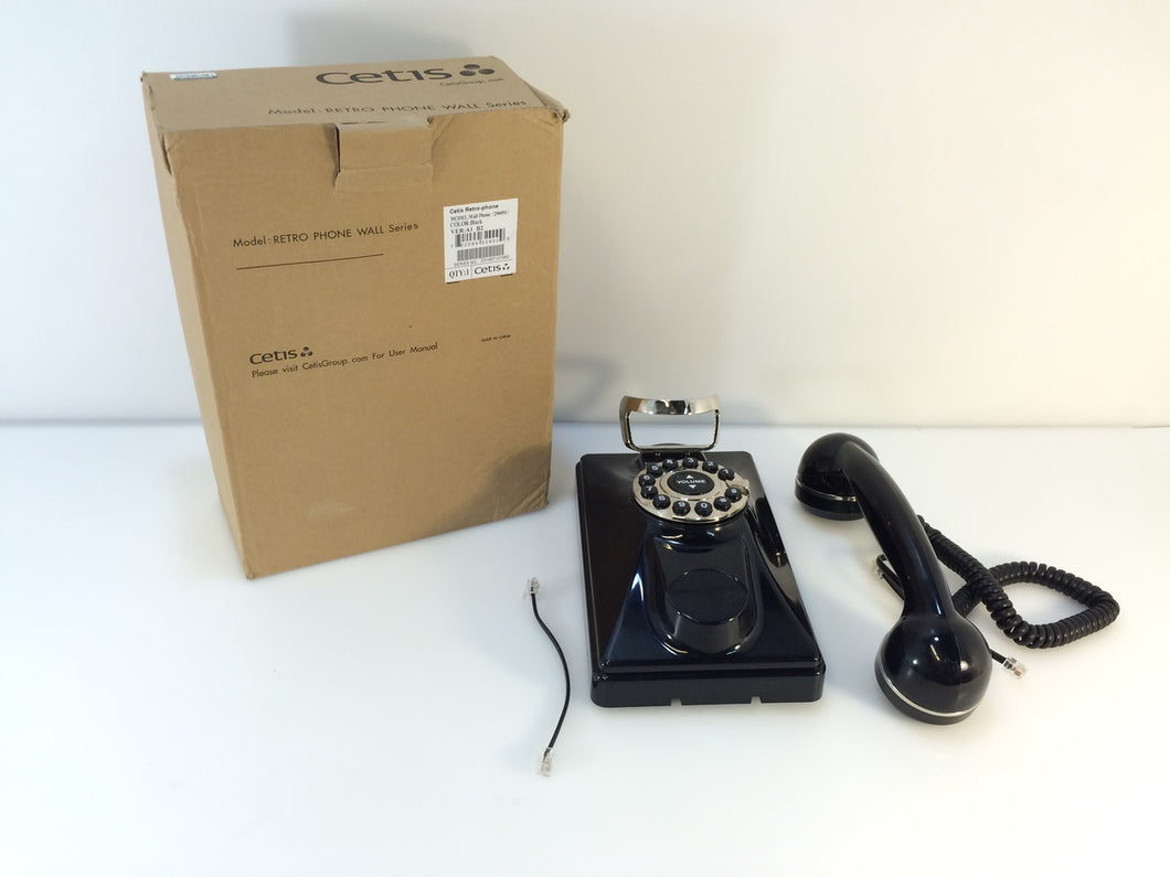 Cetis Telematrix 290091 Retro Wall Black Single Line Phone