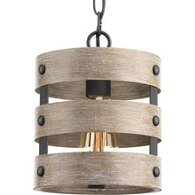 Load image into Gallery viewer, Progress Lighting Gulliver 1-Light Graphite Drum Pendant P500022-143
