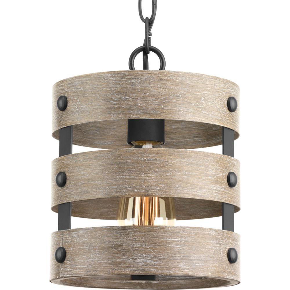 Progress Lighting Gulliver 1-Light Graphite Drum Pendant P500022-143