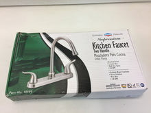 Load image into Gallery viewer, EZ-FLO 10199 Impression Collection 2-Handle Standard Kitchen Faucet in BN

