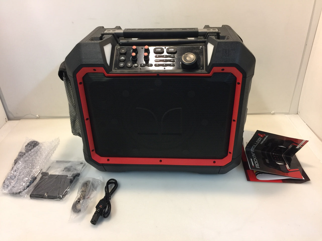 Monster Rockin' Roller 4 RR4 IPX4 100W Water Resistant Bluetooth Speak ...