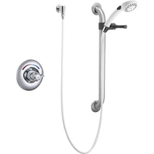 Load image into Gallery viewer, Delta T13H153 Commercial Single-Handle 2-Spray Tub and Shower Faucet, Chrome
