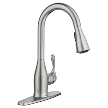Load image into Gallery viewer, MOEN 87966SRS Kaden Pull-Down Sprayer Kitchen Faucet Spot Resist Stainless
