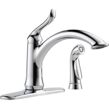 Load image into Gallery viewer, Delta 4453-DST Linden 1-Handle Standard Kitchen Faucet w/ Side Sprayer, Chrome
