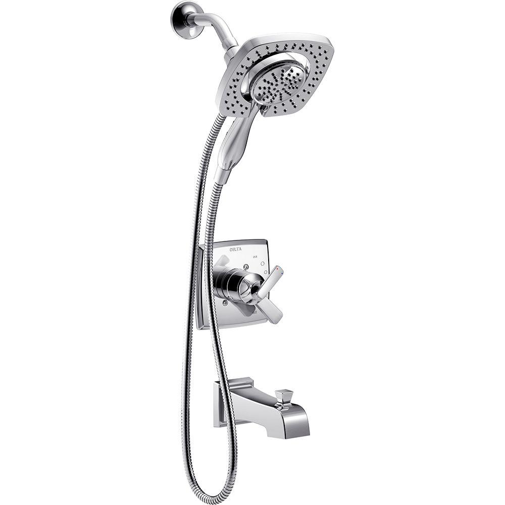 Delta T17464-I Ashlyn In2ition 1-Handle Tub & Shower Faucet Trim Kit in Chrome