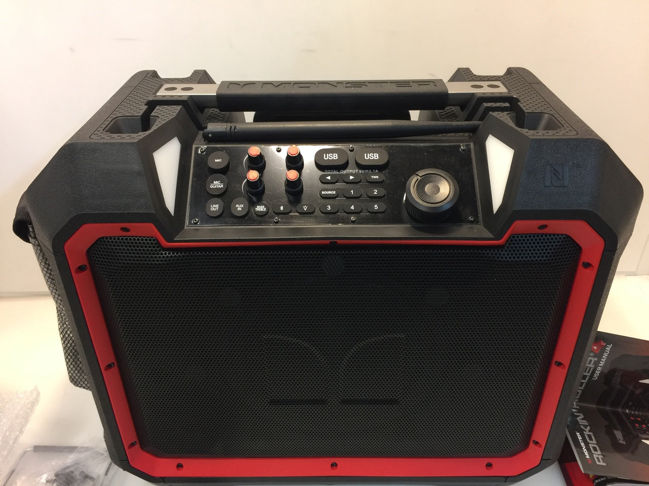 Monster Rockin' Roller 4 RR4 IPX4 100W Water Resistant Bluetooth Speak ...