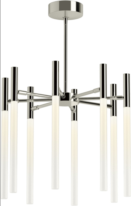 Kohler Components 8-Lights LED Polished Nickel Chandelier 23459-CHLED-SNL