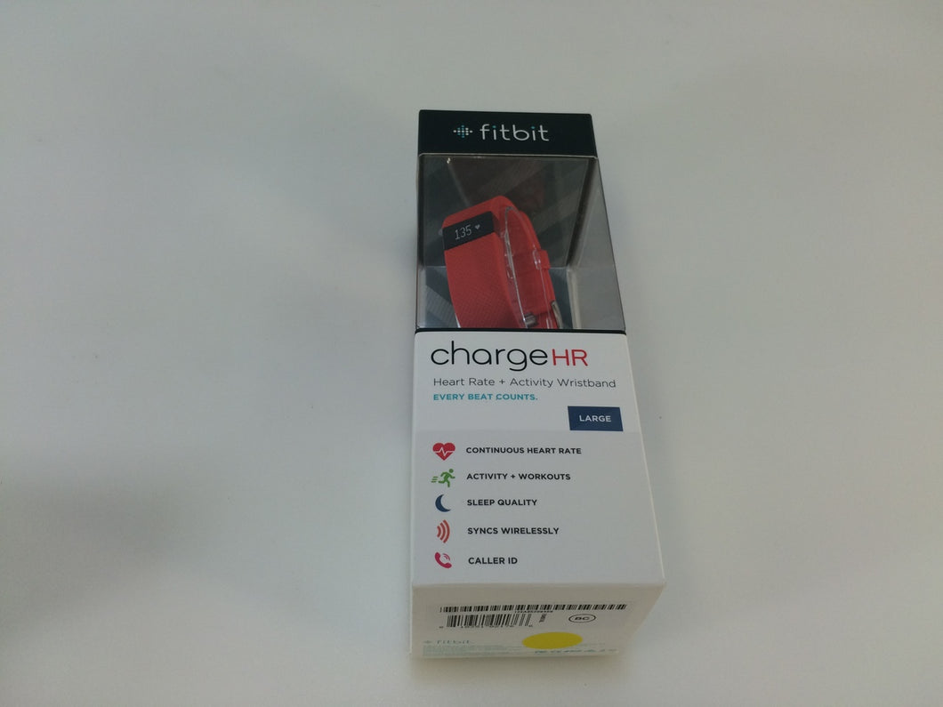 Fitbit Charge HR FB405TAL Wireless Activity Wristband, Tangerine Large