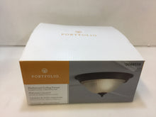 Load image into Gallery viewer, Portfolio LC0463RB 13-in W Rustic brown Flush Mount Light 0088558
