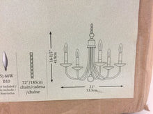 Load image into Gallery viewer, Progress Lighting P4008-31 21&quot; 5-Light Textured Black Chandelier
