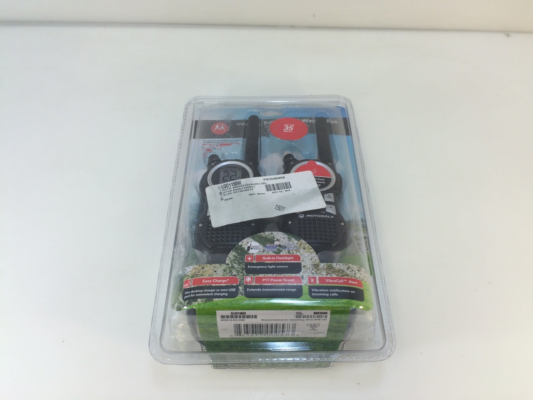 Pair of Motorola MR350R 35-Mile Range FRS/GMRS Talkabout 2-Way Radios