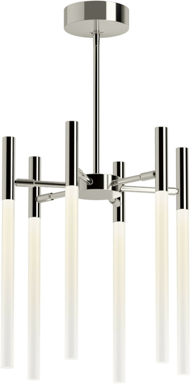 Kohler Components Integrated 6-Lights LED Polished Nickel Chandelier 23460-CHLED-SNL
